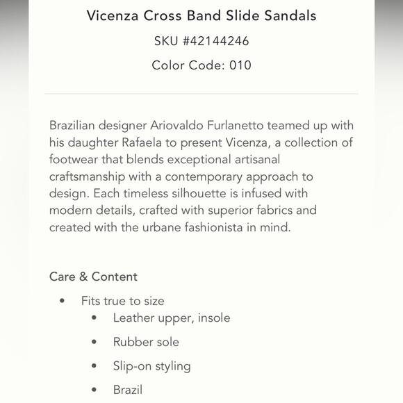 ANTHROPOLOGIE VICENZA CROSS BAND SLIDE SANDALS WHITE LEATHER SIZE 8 - Picture 10 of 10